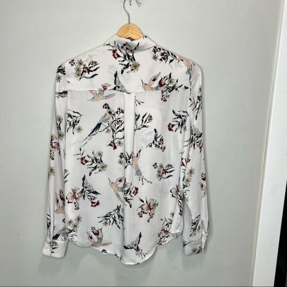 H&m  Button Down Bird Pattern Shirt - Picture 5 of 8